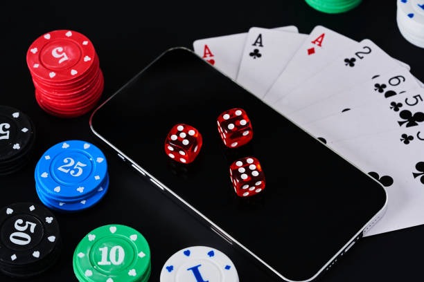 Dice game interface showing bet placement and result display